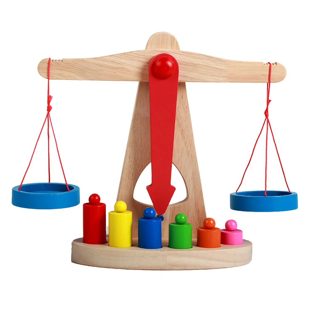 

Wood Scale Weighing Scale Sensorial Early Training Kids Childhood Montessori Educational Teaching Aids Materials