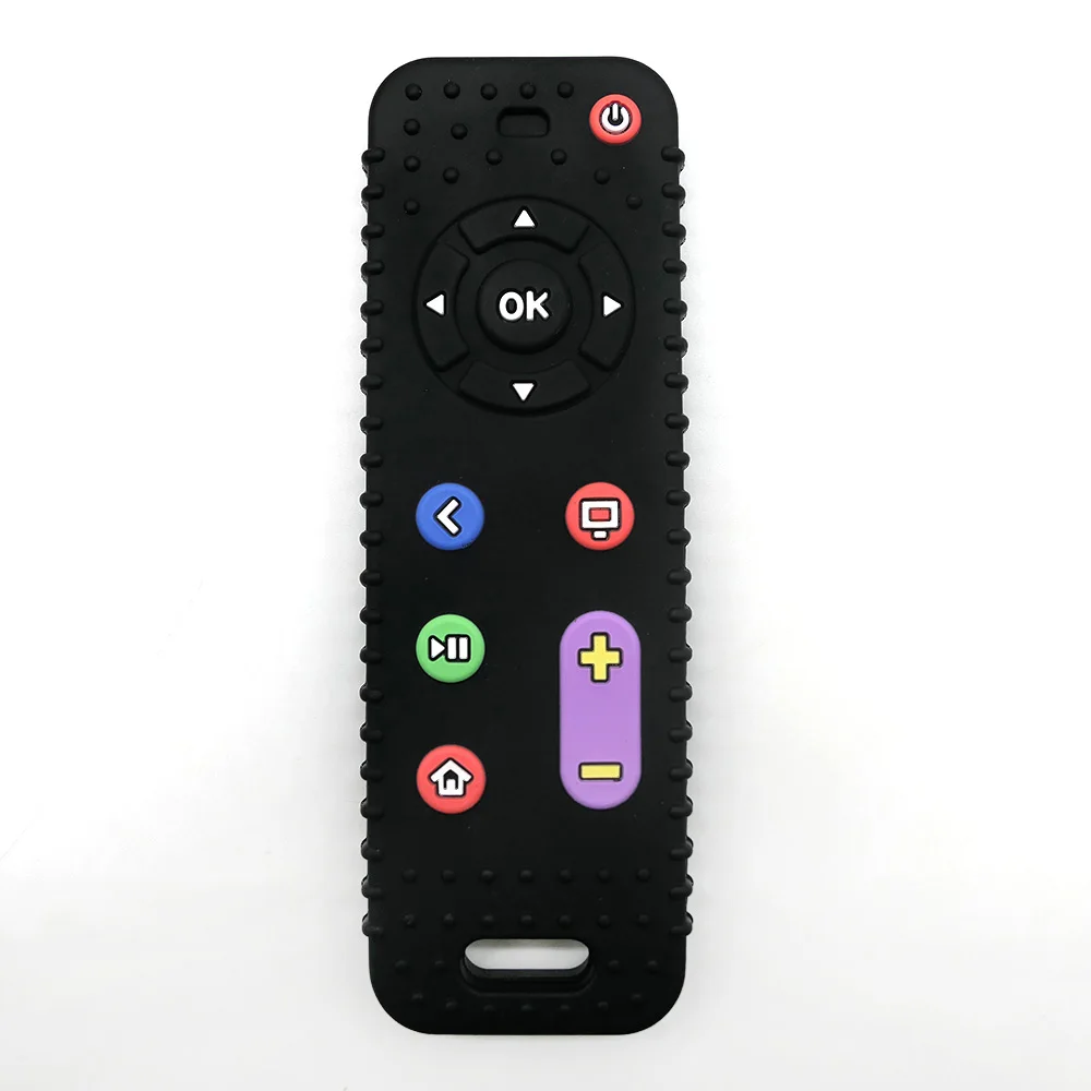 Simulated Remote Control Teether Baby Pacifier Anti-Thumb-Sucking Soothing Toy for Chewing and Stress Relief