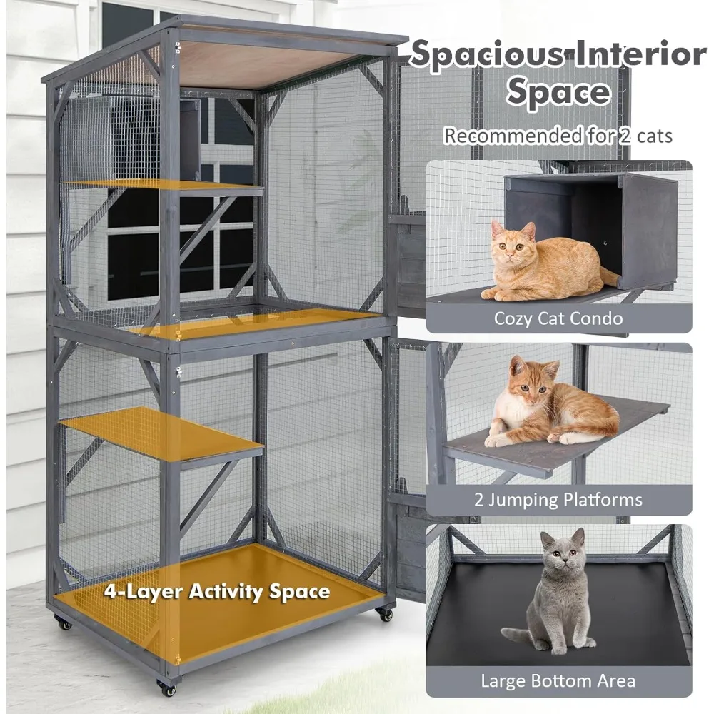 Catio Outdoor Cat Enclosure on Wheels image 5