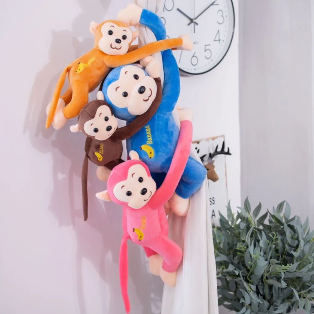 Animal Monkey Long-Armed Monkey Doll Long-armed Plush Hanging Monkey Plush Toy Cute 45/55/65cm Long Arm Tail Monkey Doll Baby