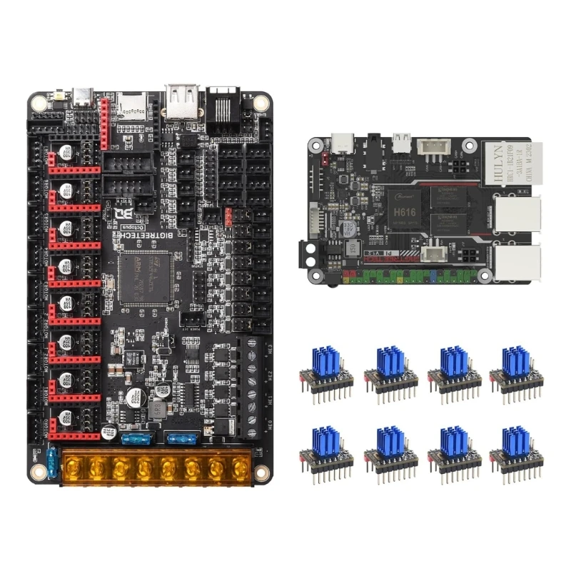 

YYDS 32Bit Octopus V1.1 +BTT V1.2 Control Board with 8PCS TMC2209 V1.3 Driver for Voron2.4 3D Printer Mainboard