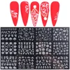 1PCS Black White Nail Stickers Flower Leaf Necklace 3D Sliders Decal Gel Polish Sticker DIY Design Manicure Tips HBJY373-384 5