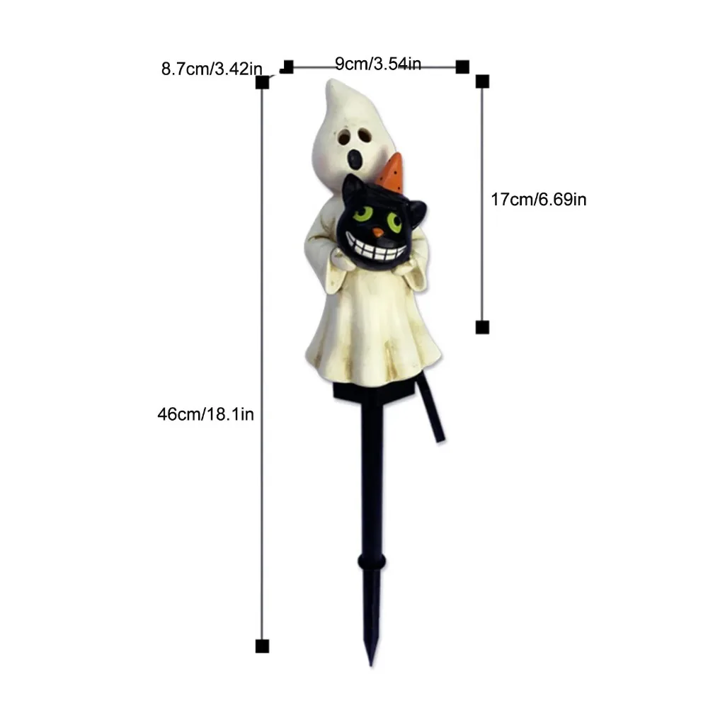 Solar Powered Halloween Ghost Outdoor Lights Creative Atmosphere Layout Waterproof Courtyard Garden Scenery Pendant Props Light