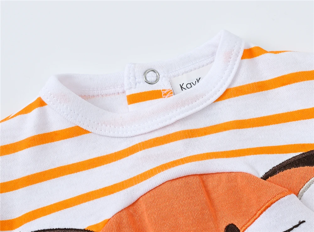 Newborn Baby Boy Clothes Long Sleeve 100% Cotton Cool Fox Design Overalls 0-12 Months Infant jumpsuit Romper