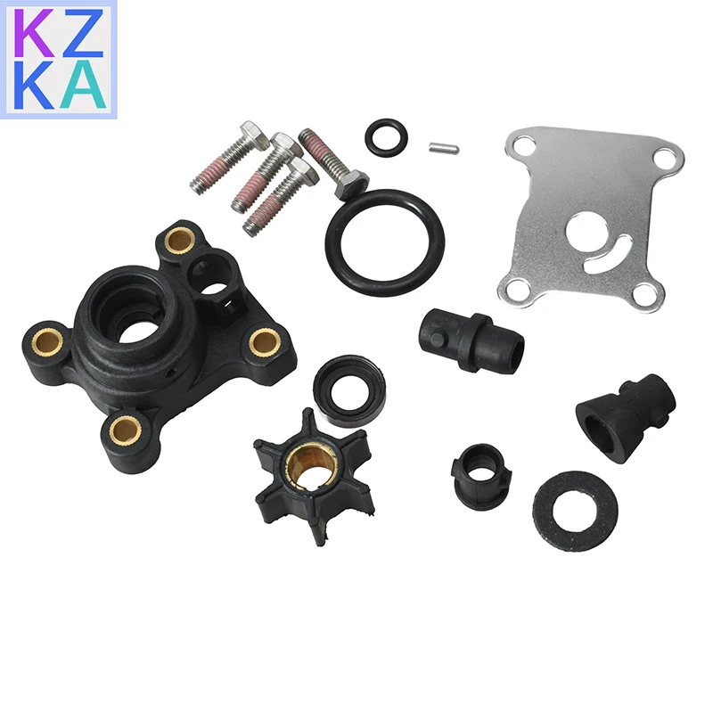394711 Water Pump Impeller Repair Kit for Johnson Evinrude 8-15HP Outboard with Housing 1974-UP 18-3327 0394711 Boat Engine