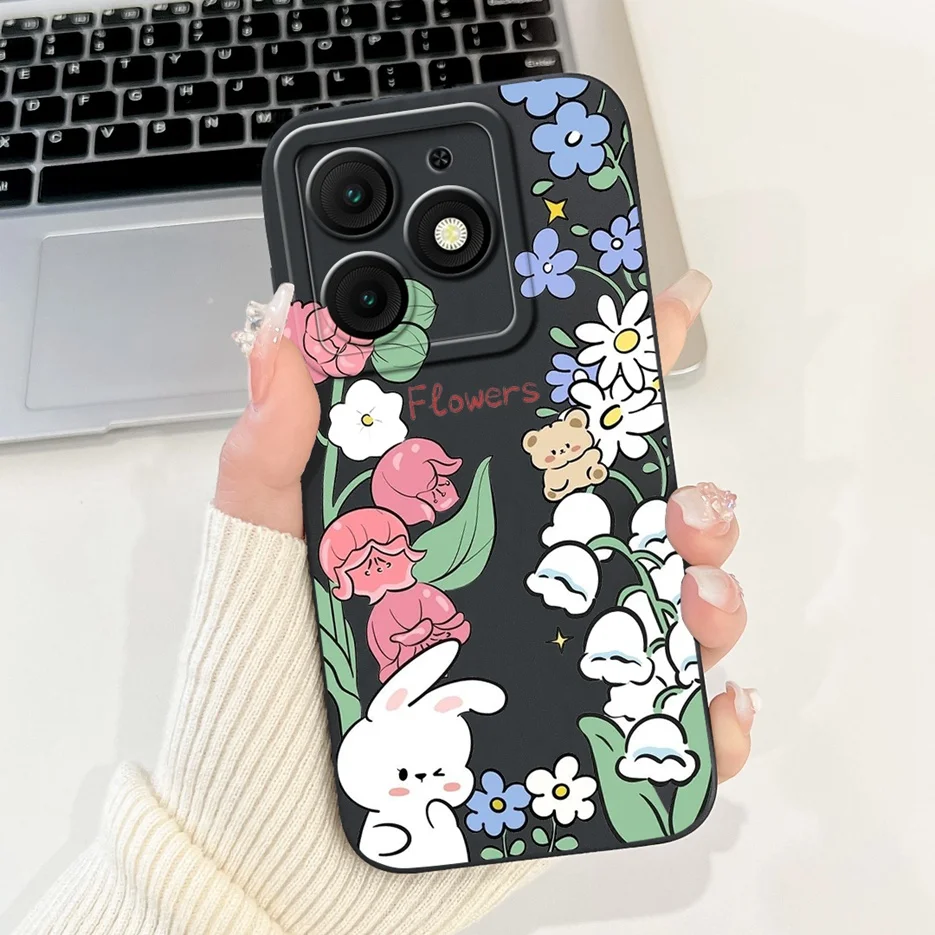 Cute Fashion Cartoon Soft TPU Phone Case - Stylish Protective Back Cover Bumper