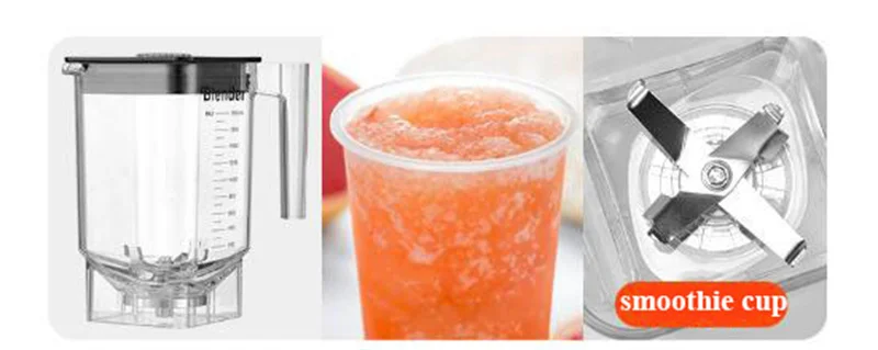 Description Picture 4 of item110V 220V Professional Electric Multi-functional Ice Smoothie Crusher Fruit Mixer Juice Blender Slush Machine