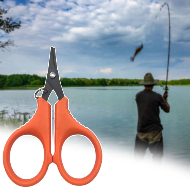 1pc Titanium coating Stainless steel fishing scissors fishing line