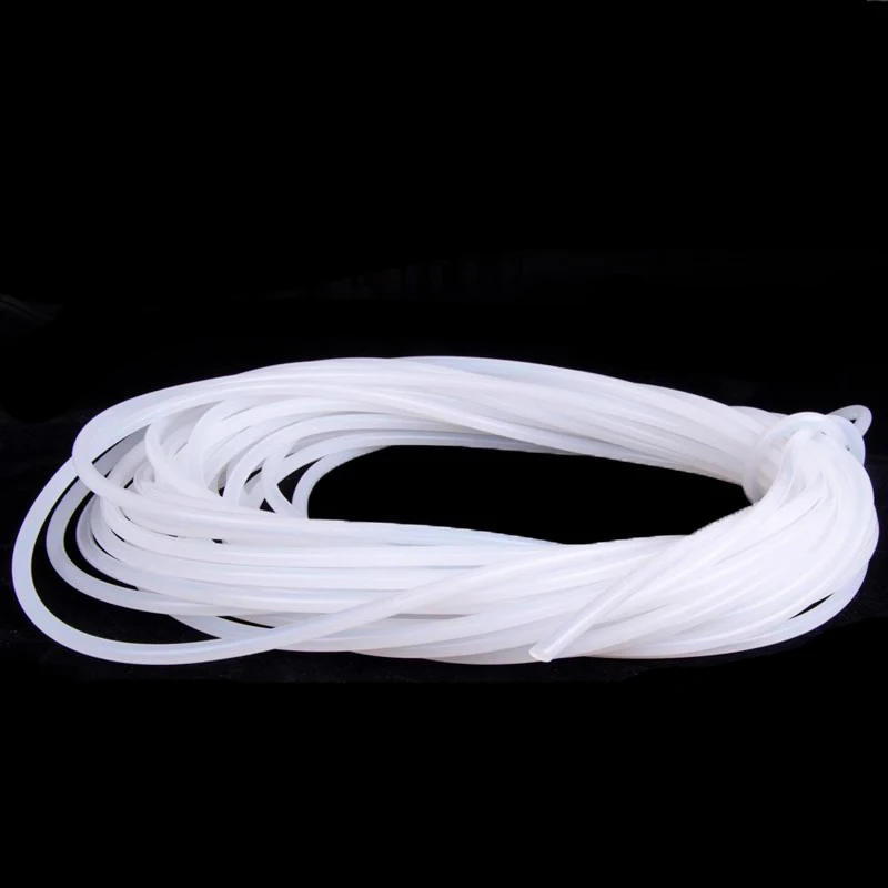 1-6mm Soft Silicone Round Bar Acrylic Hardline Rigid Tubing Solid Rod High-temperature Resistant Sealing Cord 16.4ft