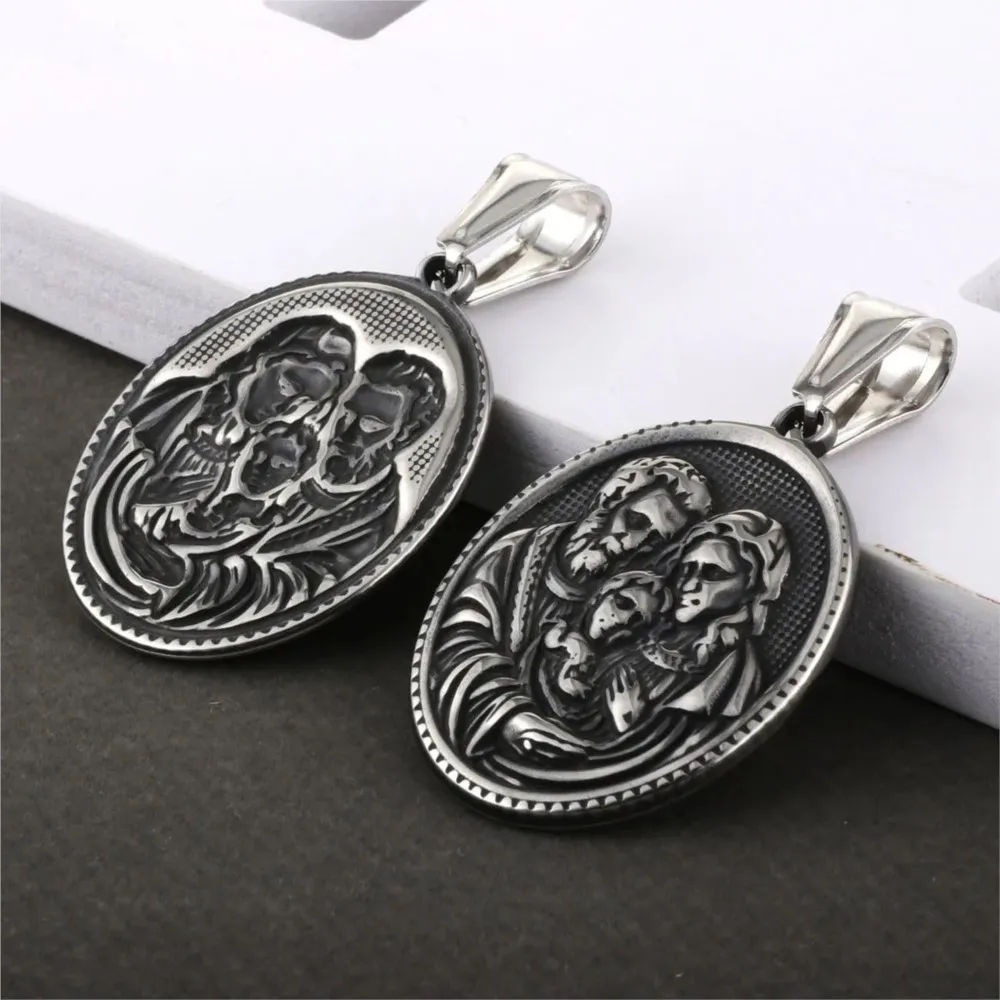 Holy Family Pendant Necklace 4