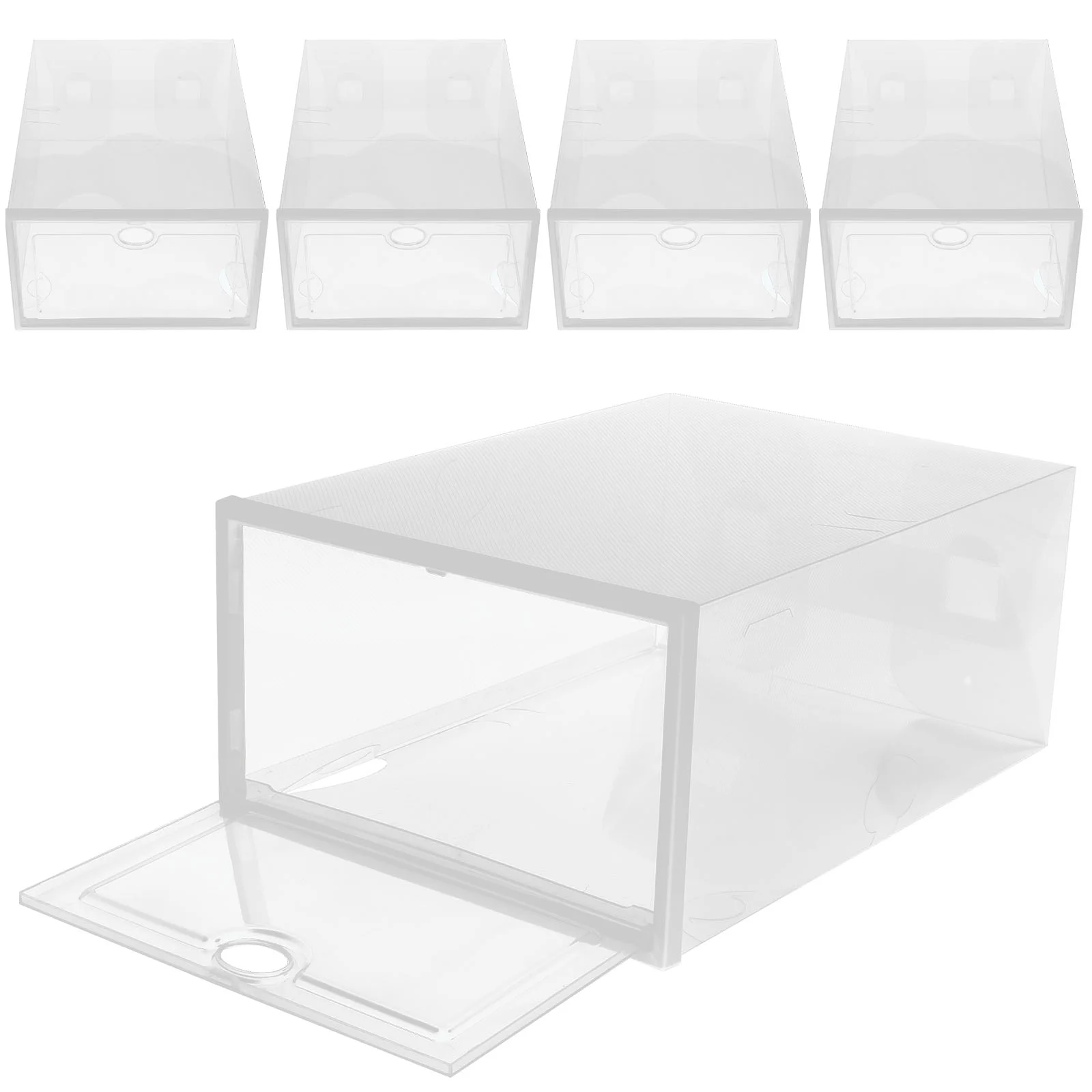 

Shoes Boxes Drawer Type Stackable Plastic Shoes Storage Case Shoe Container Shoes Storage Box Household Shoes Organizer