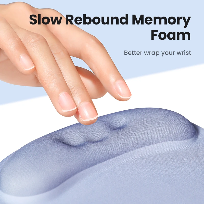 Ugreen-mouse Pad Ergonômico Antiderrapante com Suporte de Pulso Espuma de Memória Escritório Casa Computador pc Mesa Tecido - Imagem 2