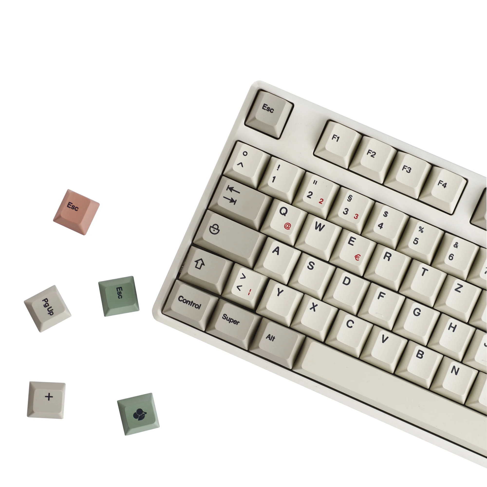 YMDK 161 Keys 9009 English Korean German QWERTZ Cherry Profile Dye