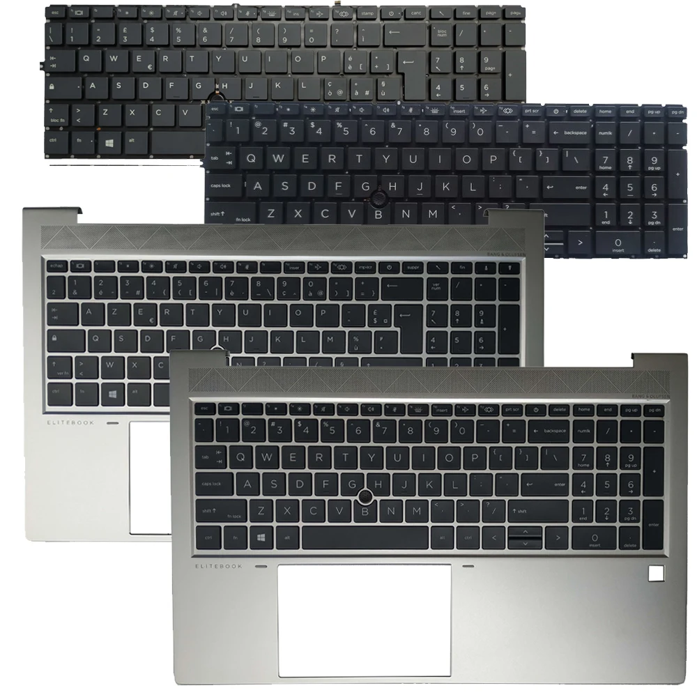 Nuova Tastiera Retroilluminata Italia/Francese/Usa/Russo/Brasile Per Hp Elitebook 850 G7 850 G8 855 G7 855 G8 Con Custodia Superiore Poggiapolsi