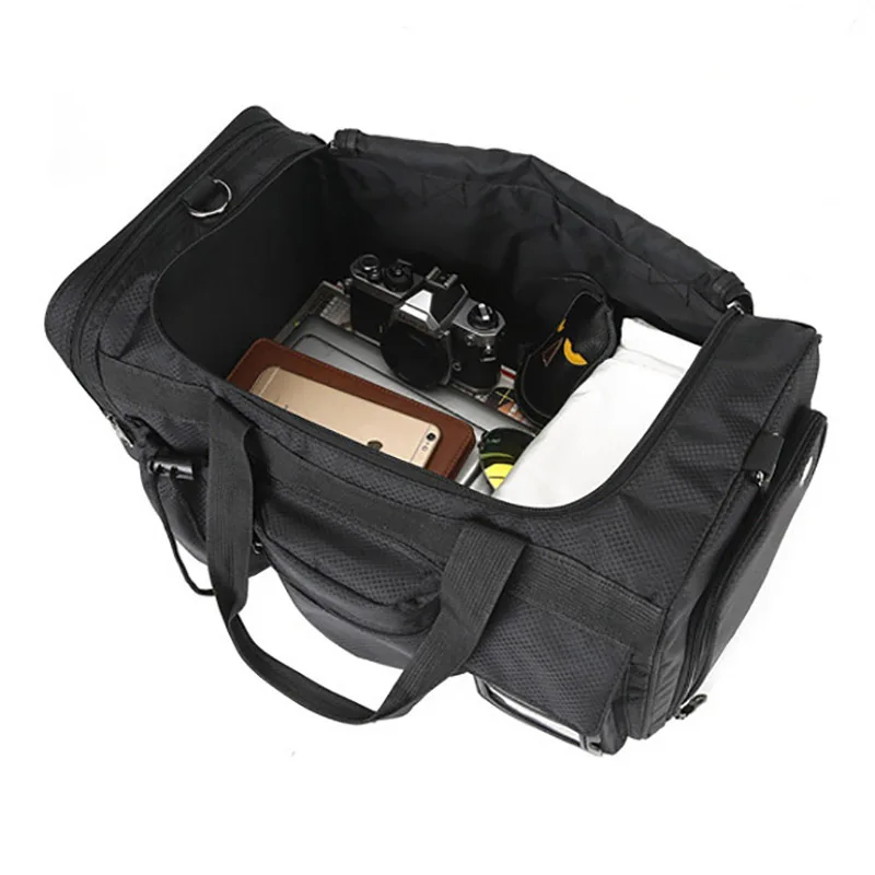 Outdoor Travel Fitness Bag with Shoes Pocket Gym Men Handbag Multifunction Shoulder Crossbody Casual Trip Sport Bags XA47WA 5