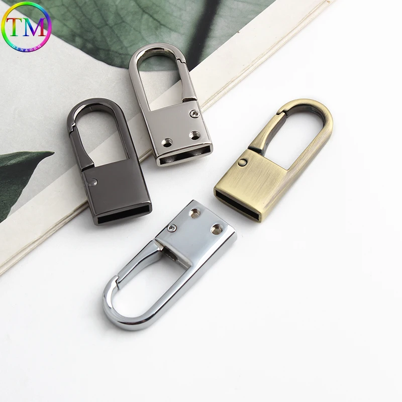 10/50Pcs Metal Spring Cap Clasp Hanger For Bag Handbag Strap Connection Buckles Keyless Lock Spring Ring Hardware Accessories