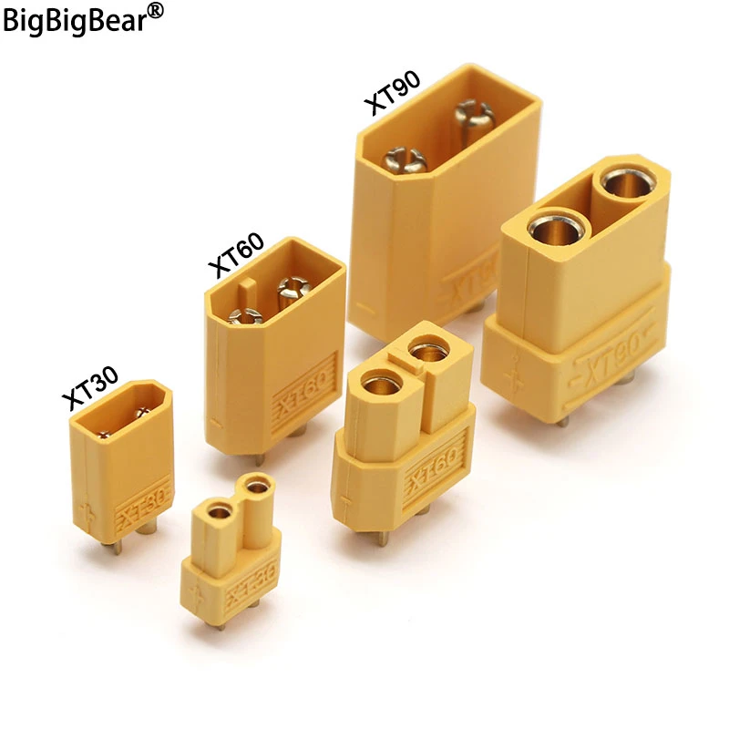 Xt30 Xt60 Xt90 Connector Plug Male/female Bullet Welding Terminal Suit For Rc Lithium Polymer