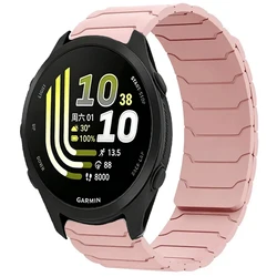Versatile Magnetic Silicone Strap Bracelet, 20mm/22mm - Forerunner 170 (Pink sand)