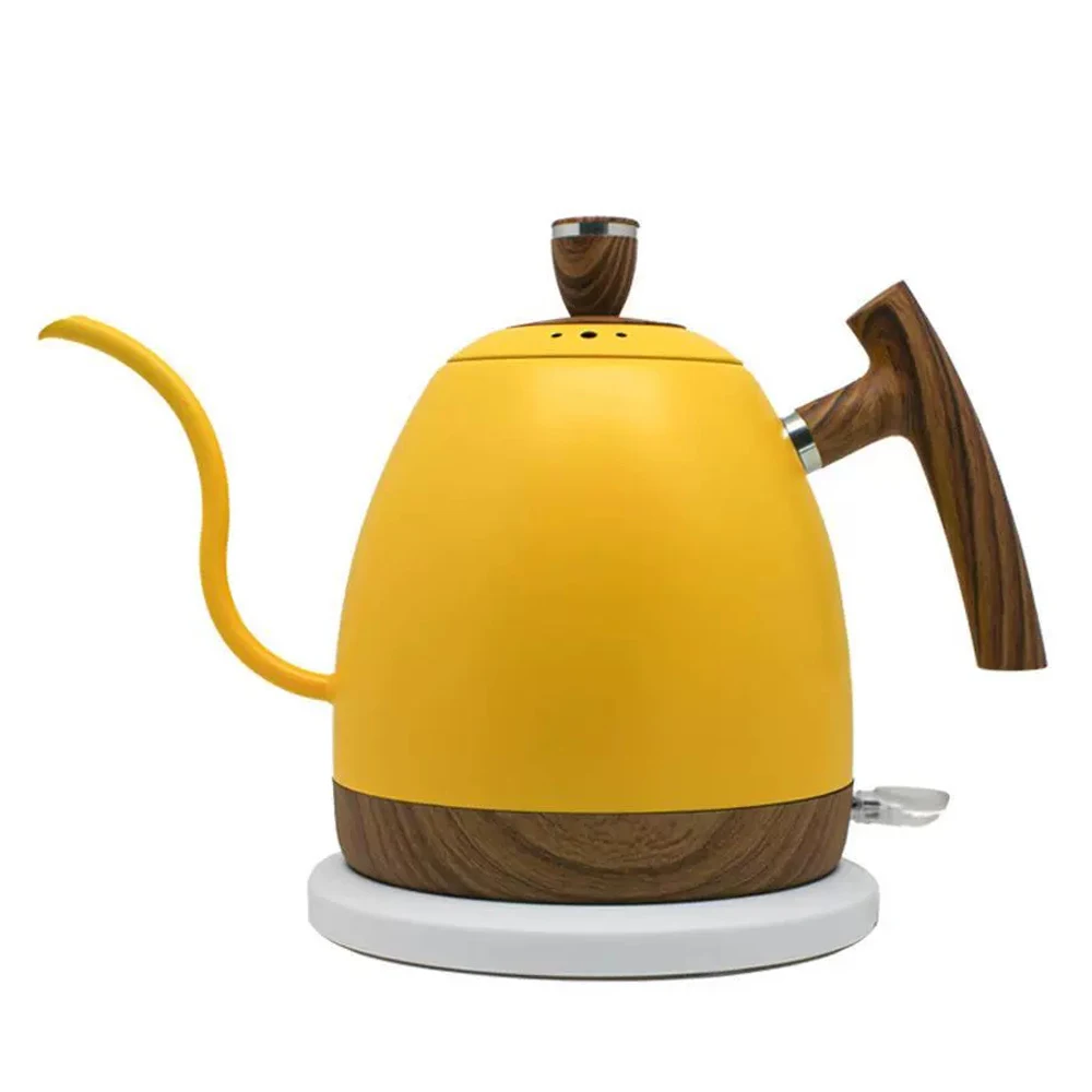 

1000ML Electric Kettle Gooseneck Hand Brew Coffee Pot 1350W Slender Fine-mouth Jug 304 Stainless Steel Teapot Kettles 220V