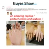 Dokier Realistic Silicone Material Female Hands Model Lifelike Silicone Female Hand Foot Mannequin for Hand Art Jewelry Display 6