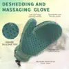 1pc 2 In 1 Cat Hair Glove & Pet Fur Remover Glove, Dog Grooming Glove Brush For Shedding, Pet Hair Remover Mitt For Cleaner 3
