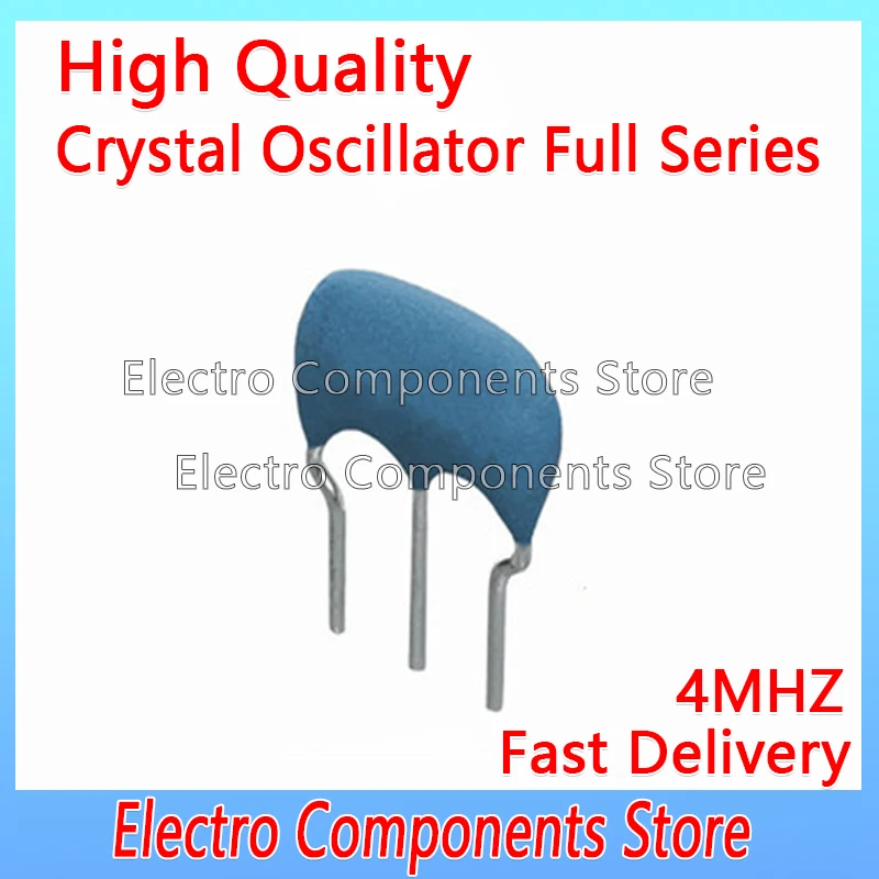 10PCS/Lot 4MHZ Ceramic Resonator DIP-3 DIP3 4MHZ 4.000MHZ CSTLS4M00G53-B0 3Pin 4M Ceramic Crystal Oscillator