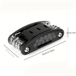 Versatile 16 - in - 1 Socket Wrench Set with Non - Slip Rotating Head - Durable Stainless Steel (Gray)