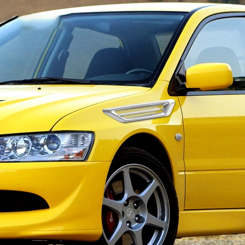 

2 шт./компл. универсальное украшение для автомобиля, поддельный воздухозаборник Акула жаберная, декоративные вентиляционные отверстия, аксессуары для укладки