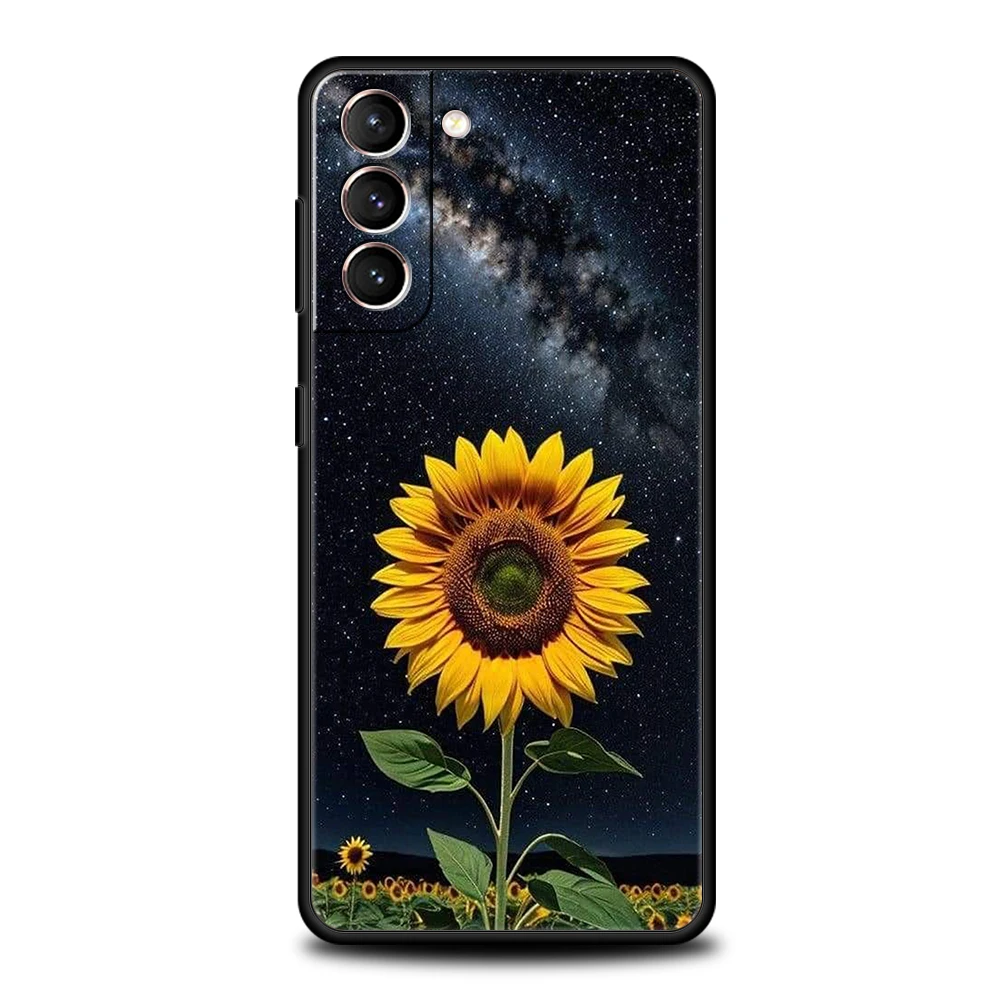 Vibrant Yellow Sunflower Soft Phone Case Cover
