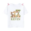 Personalized Birthday Shirt 1-9 Years Shirt Wild Tee Boys Jungle Party T-shirt Safari Animal with Name Clothes Kids Gifts Tops 5