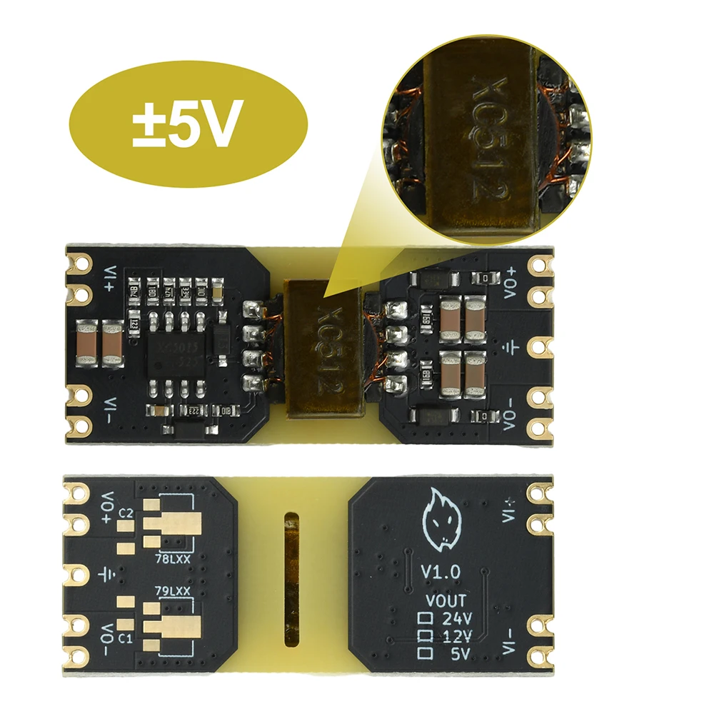Modulo Alimentatore DC-DC Step-down Isolato XC5015 - 9-42V A 5V/12V, Basso Ripple