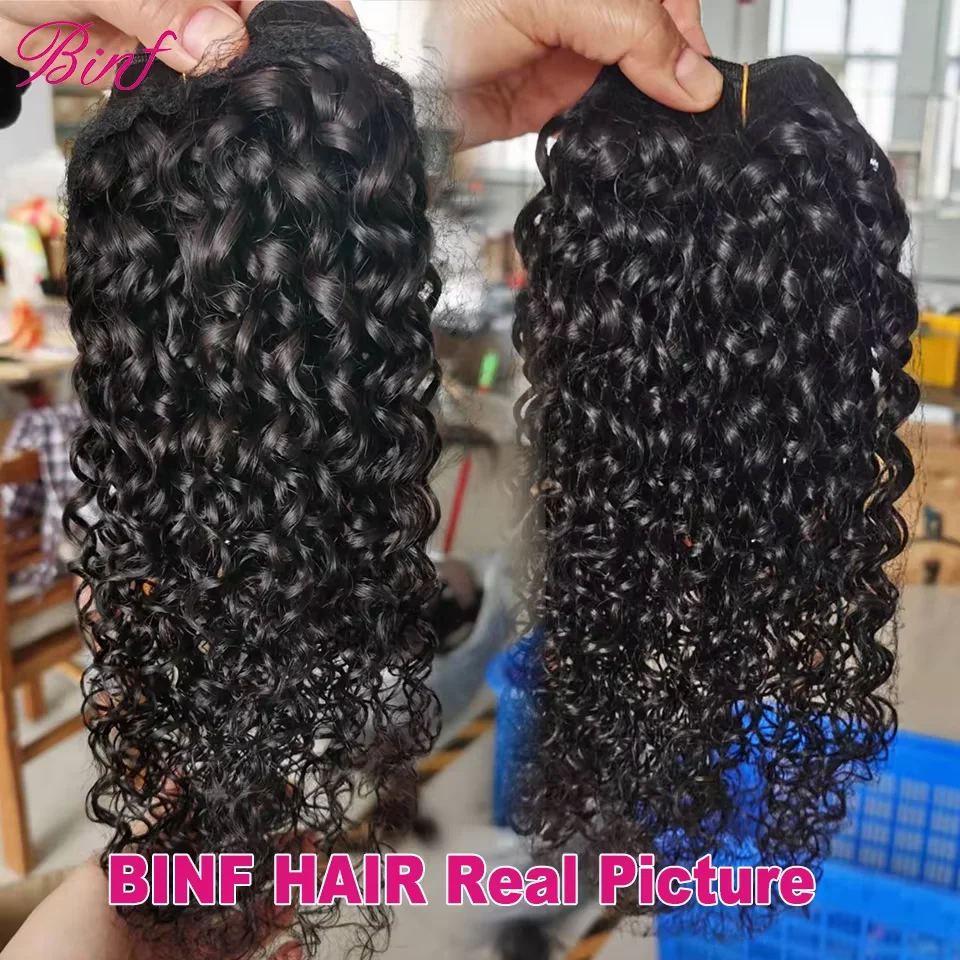 Human Hair Extensions Mongolian Pixie Curly Human Hair Bundles Raw Vietnamese Unprocessed Burmese Hair Bundle Virgin 15A Double Drawn Weave Extensions