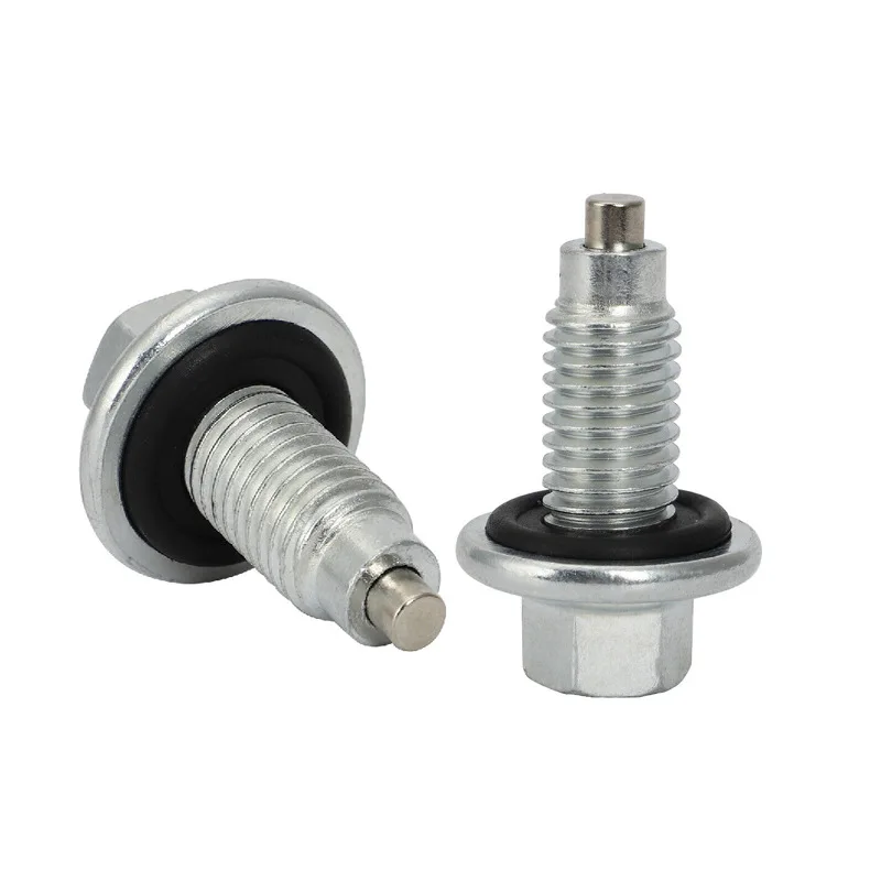 1 PCS Magnetic Engine Oil Drain Plug Nut Screw Repair Bolt M12x1.75 for GM Magnetic Drain Bolt Use for the Engine or Transmiss oil drain plug gasket