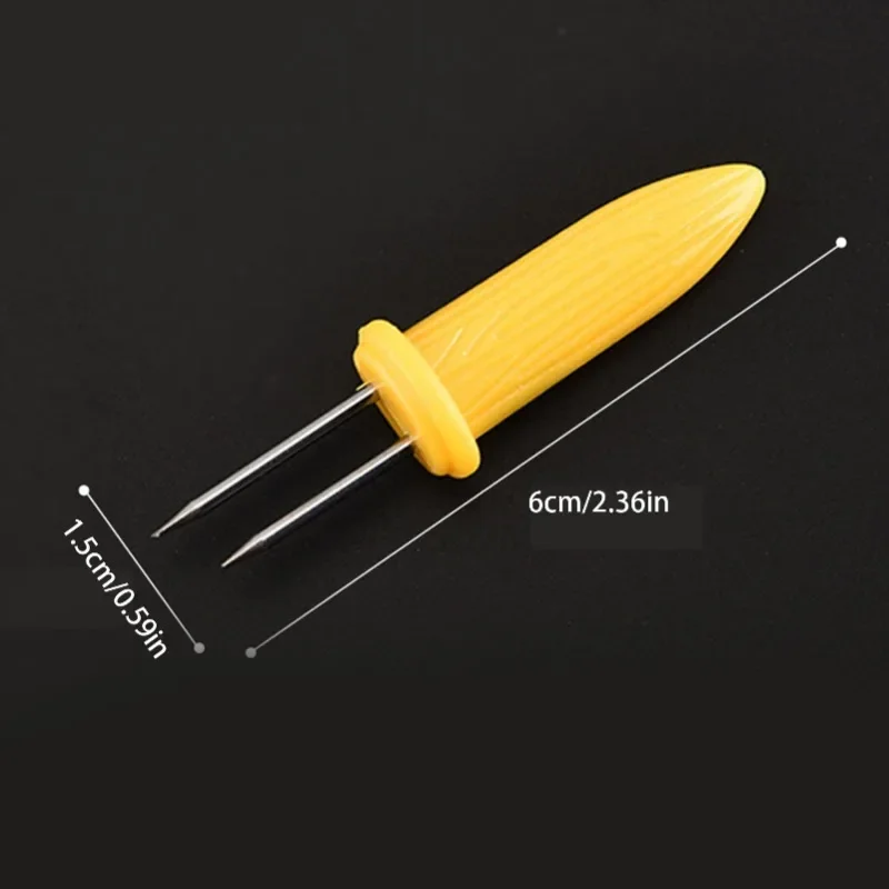 Corn Holders Stainless Steel Corn Cob Holders Corn On The Cob Corn Skewers Forks For Home Cooking Kitchen Accessories images - 6