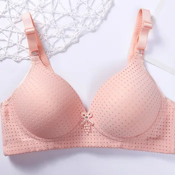 New Large-sized Gathered Seamless and Breathable Bra With Thin and Steel Ring Free Comfortable Underwear 1