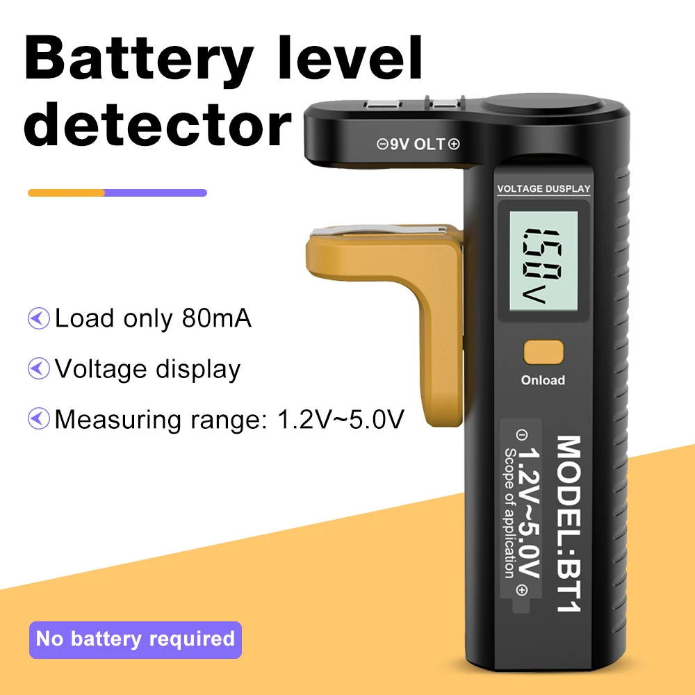 P2 Pcs Battery Detector AA AAA Battery Tester