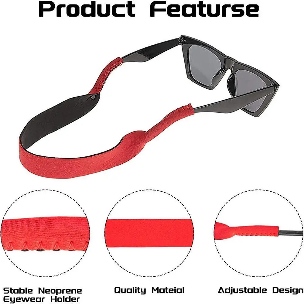 

Eyeglasses Straps Chain Sunglasses Chains 1 Pc Sports Glasses Cord Anti-Slip String Glasses Ropes Band Cord Holder Chain