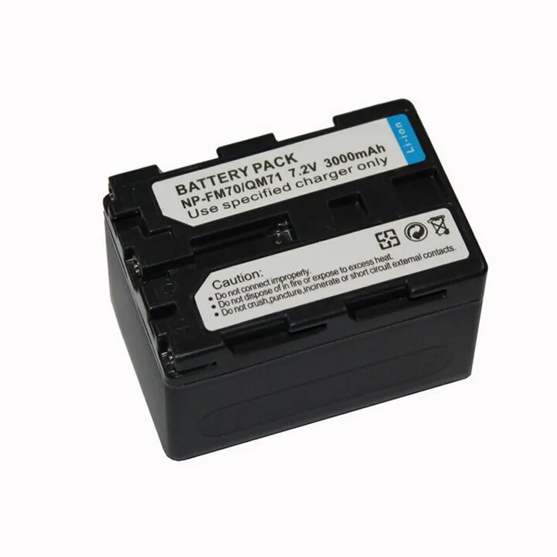 

3000 мА · ч NP-FM70 QM71 Аккумулятор для Sony DCR-DVD100 DVD300 CCD-TRV108 118 DCR-TRV950 NP-QM71D NP-QM91