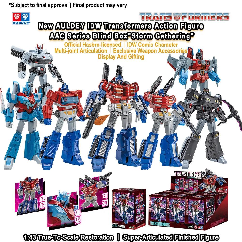 AULDEY 트랜스포머 IDW 토이즈 AAC 마이너 메가트론 센레이터 쇼크웨..