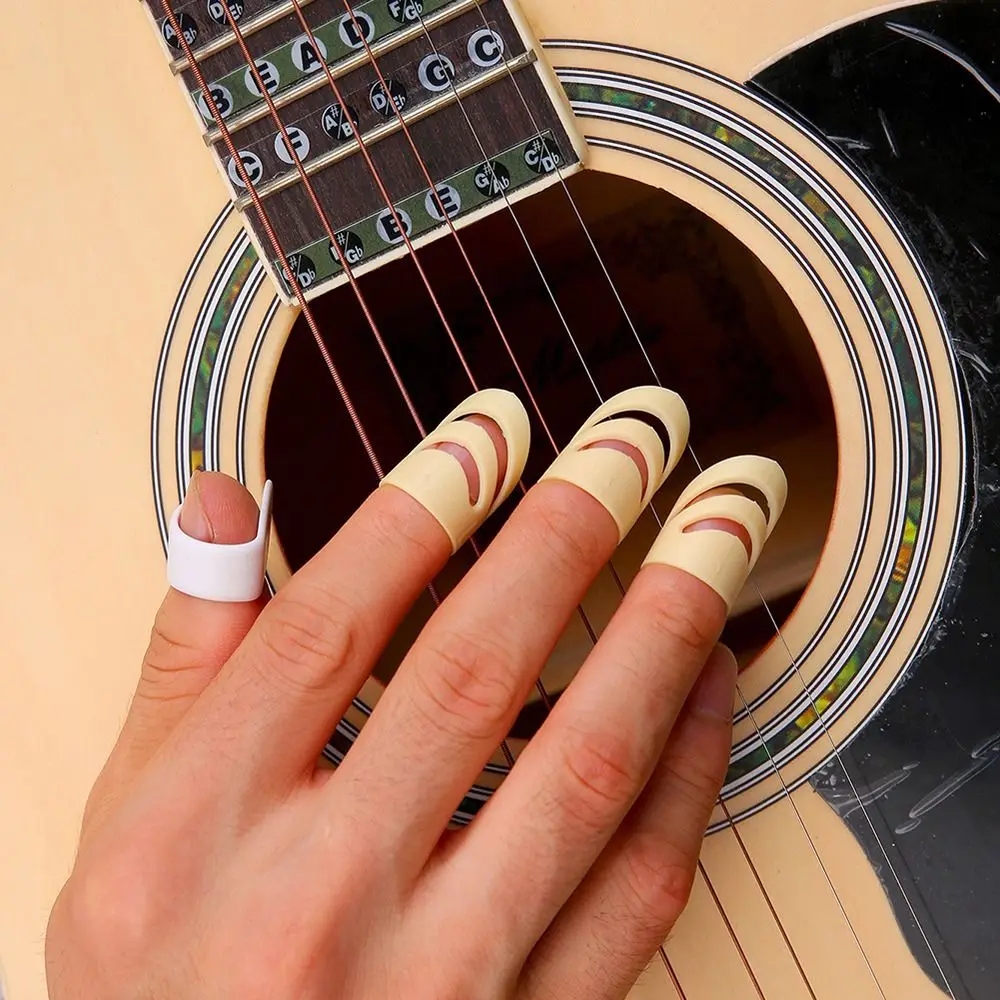 3pcs Accessories DIY Instrument Finger Picks Protective Universal Alaska Finger Guard Electric Guitar Parts Guitar Covers