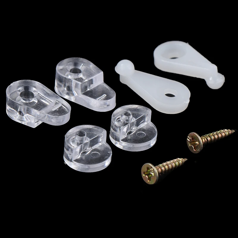 

50Pcs Plastic Glass Panel Retainer Clips Clear Mirror Holder Clips For Cabinet Door Glass Retainer Mirror Cabinet Fix Clips