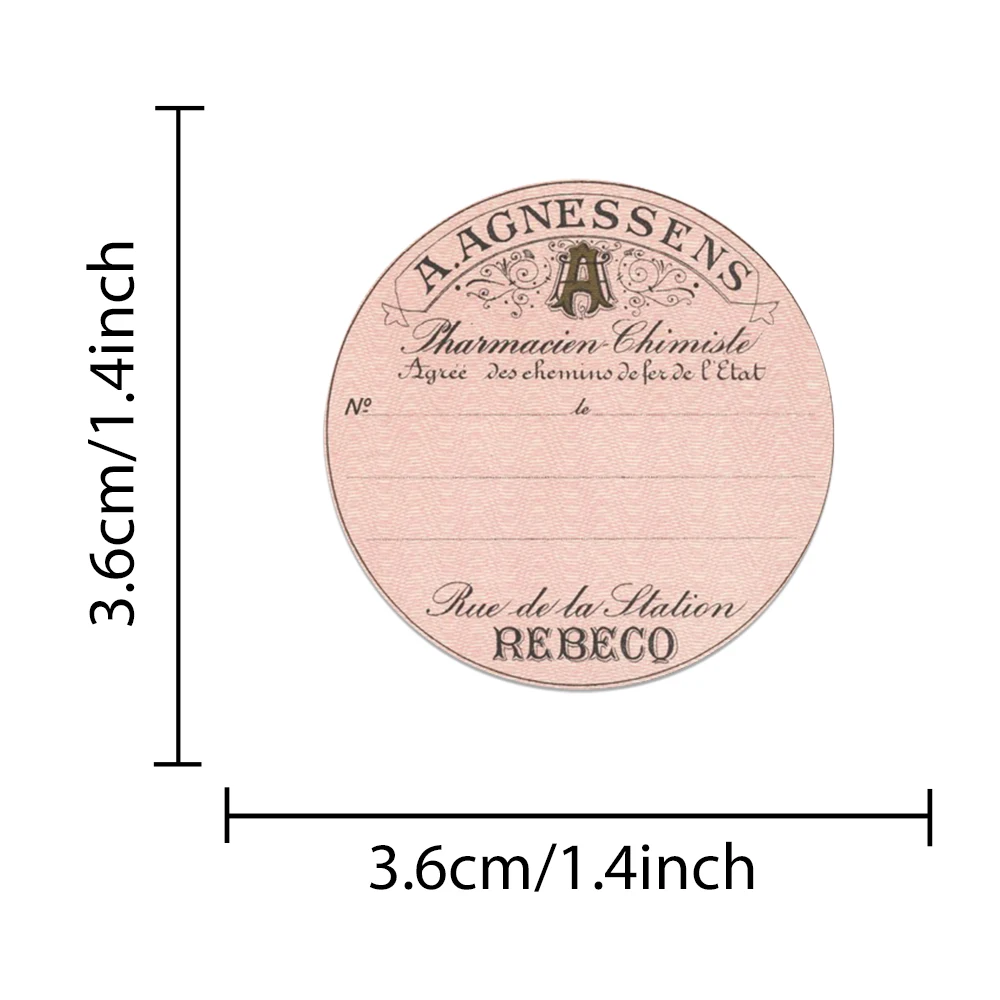 Pack of 50 Retro Decorative Stickers