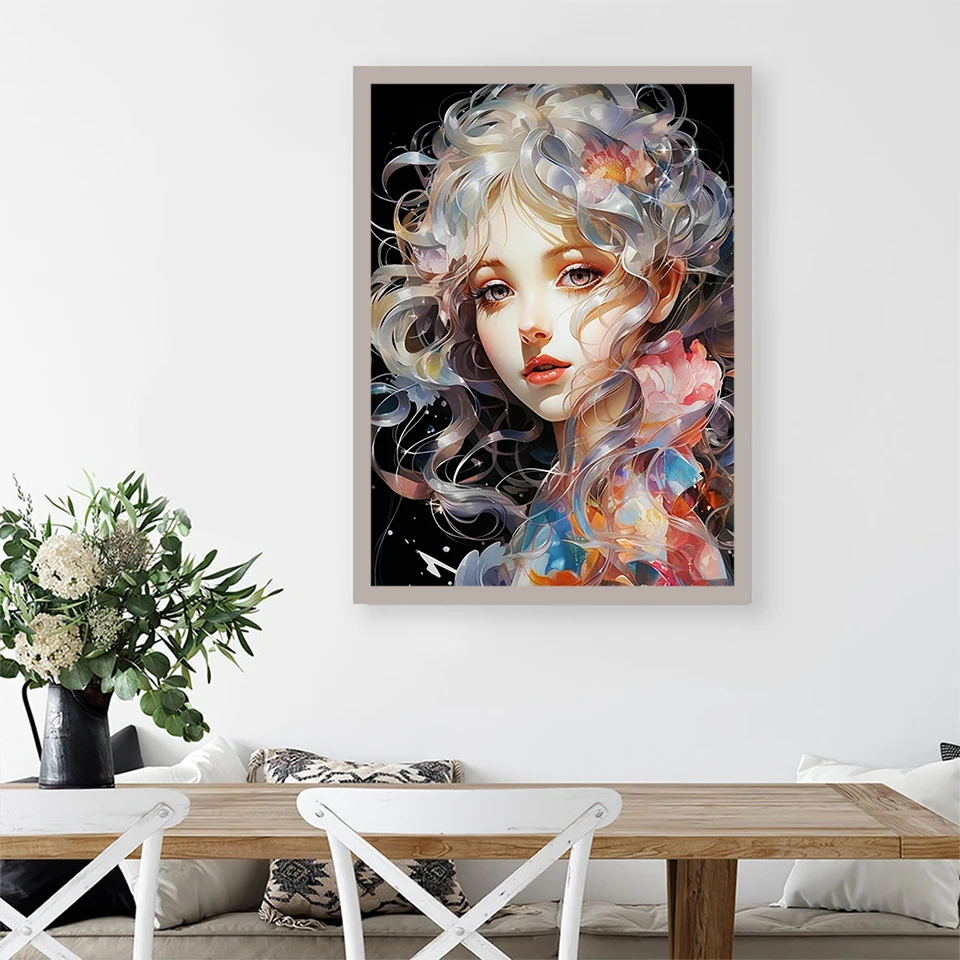EverShine 5D Diamond Painting Woman Angel Cross Stitch Full Square Diamond Embroidery Girl Rhinestone Mosaic Home Decor Gift diamond painting diamond painting accessories diamond painting accessory box