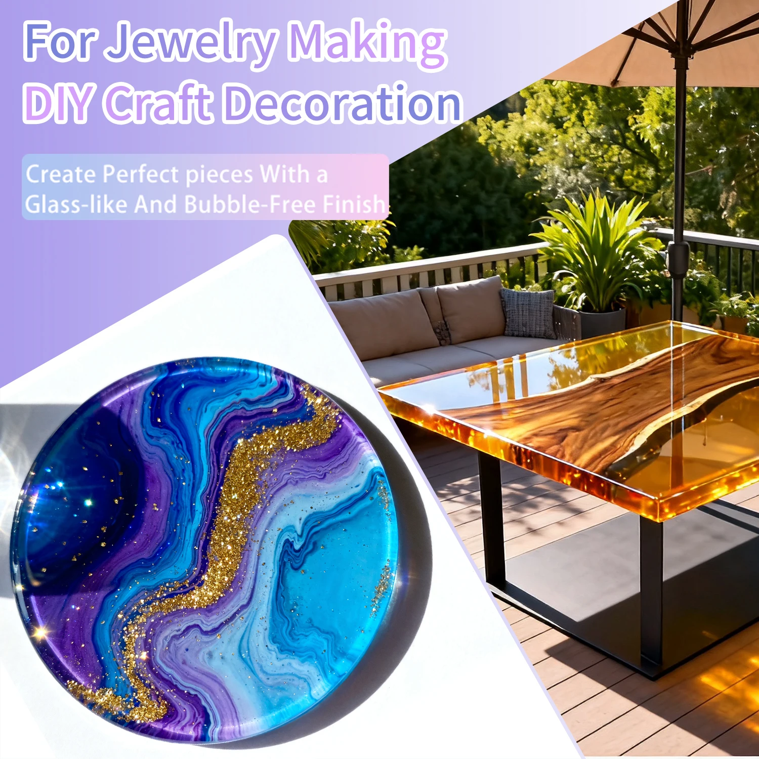 Crystal Clear Hard UV Cure Epoxy Resin 4