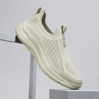 Breathable Sock Sneakers Fashion Comfy Men's Mesh Shoes Lightweight Knit Casual Sports Shoes Versatile Treking Footwear Loafers 1
