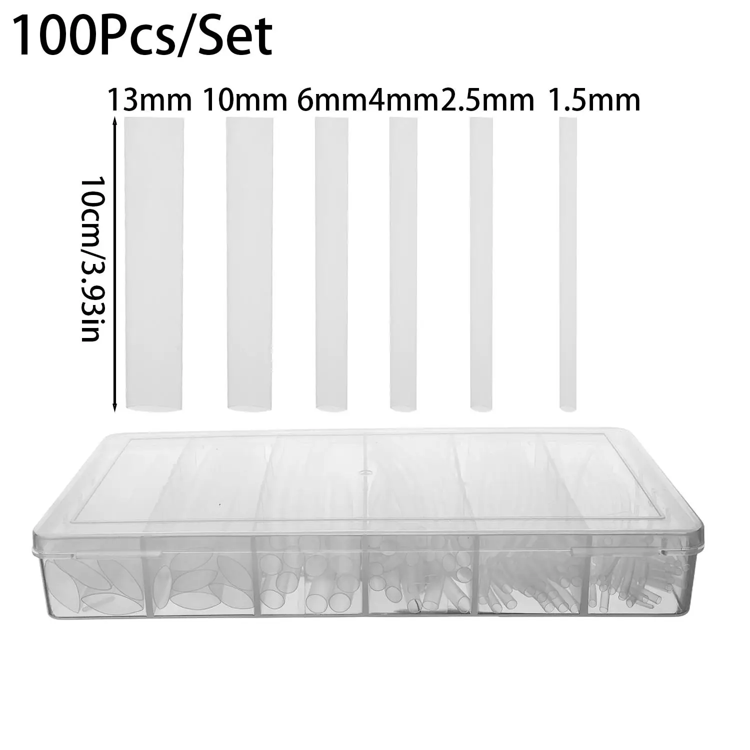 Transparent Heat Shrink Tube: Flexible Cable Sleeve and Wrapping Sheath, 1.5-13mm Diameter