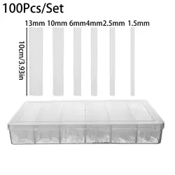 Transparent Heat Shrink Tube: Flexible Cable Sleeve and Wrapping Sheath, 1.5 - 13mm Diameter (100PCS-(1 Box))