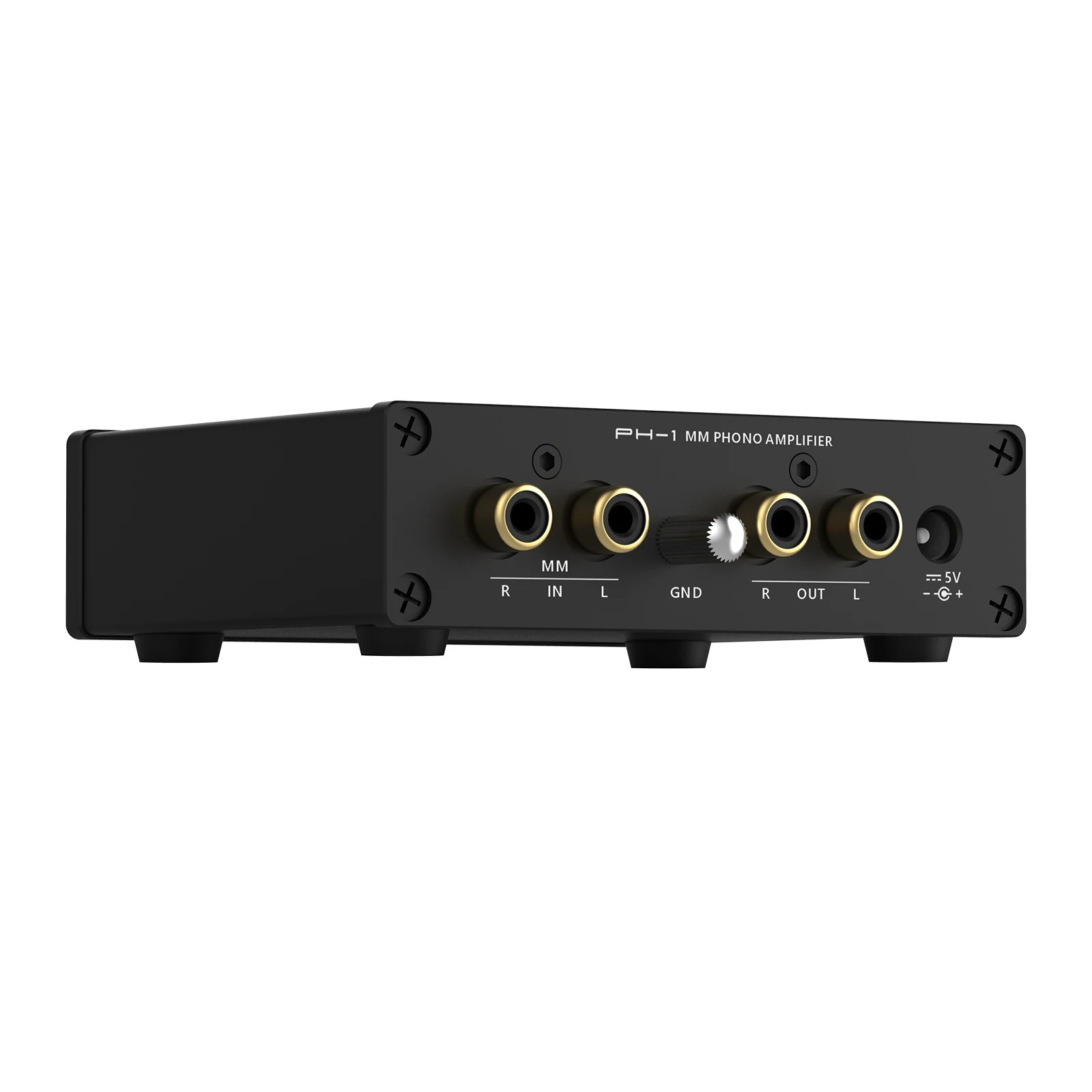 SMSL PH-1 고음질 MM 포노 앰프 (내장형 헤드폰 앰프 포함) 초저왜곡 46dB 골드 게인 오디오 애호가용