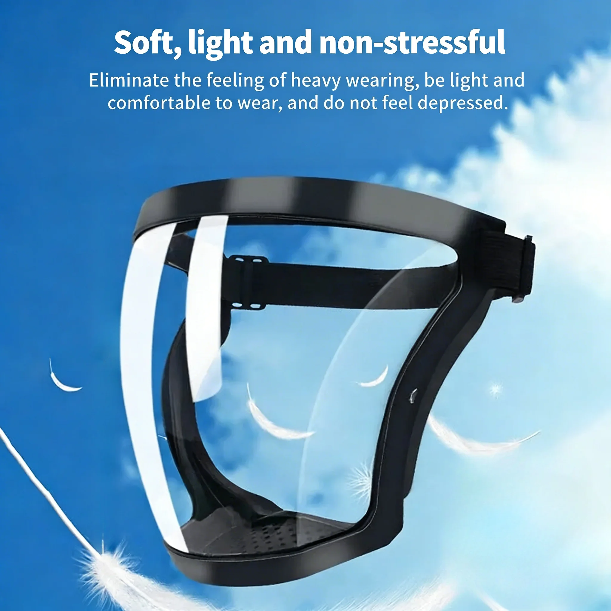 Adult Face Shield Safety Goggles with Detachable Dust Cover Mask