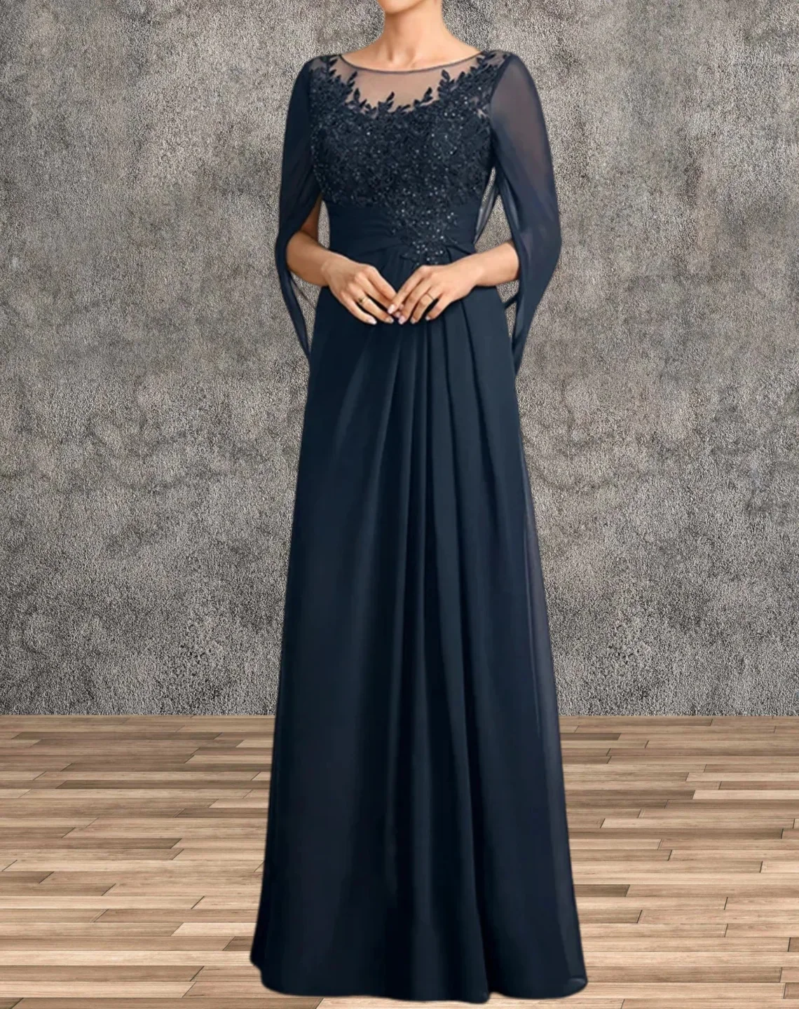 Mother Bride Dresses Women Party Dresses Wedding Guest Dresses Mother of the Bride Dresses Wedding Party Dress Long Chiffon Lace Applique